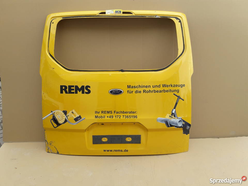 FORD TRANSIT CUSTOM KLAPA TYŁ TYLNA Bieleń