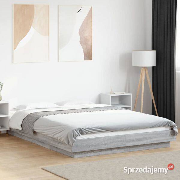 vidaXL Rama łóżka szary dąb sonomaSKU3281194 Warszawa sprzedam