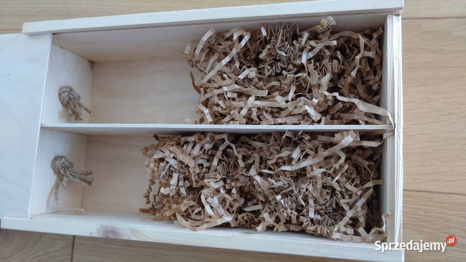 Skrzynka drewniana na dwie butelki z zasuwką mazowieckie Warszawa sprzedam