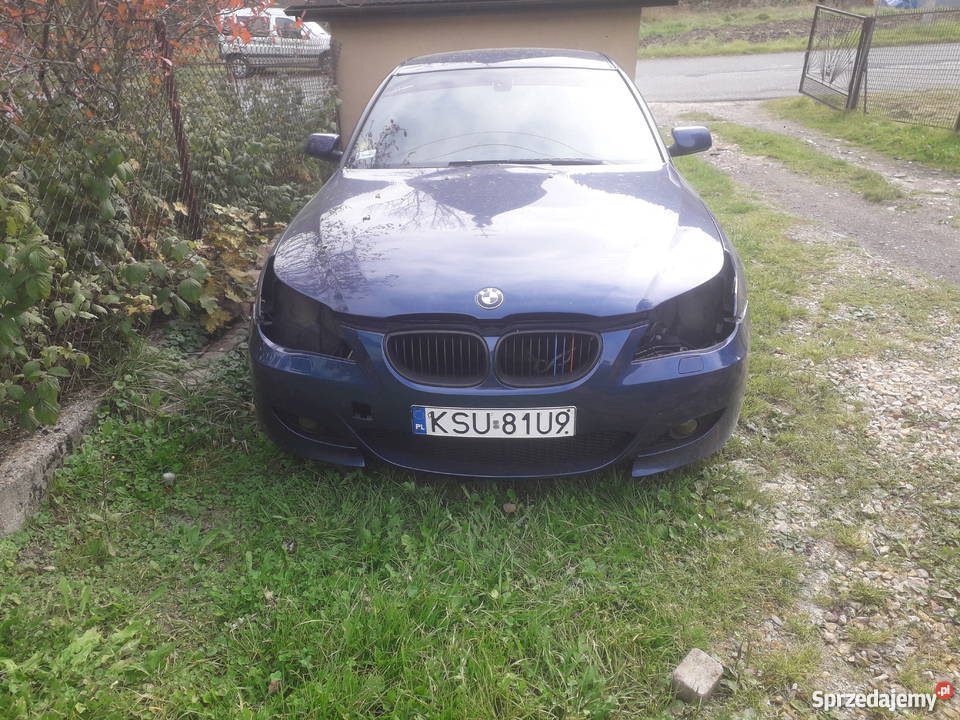 Sprzedam BMW E60 530d Uszkodzony silnik komputer pokładowy Myślenice