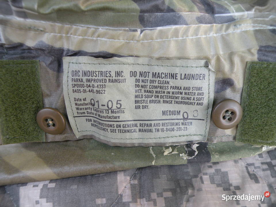 Parka przeciwdeszczowa orc woodland medium Kolekcje