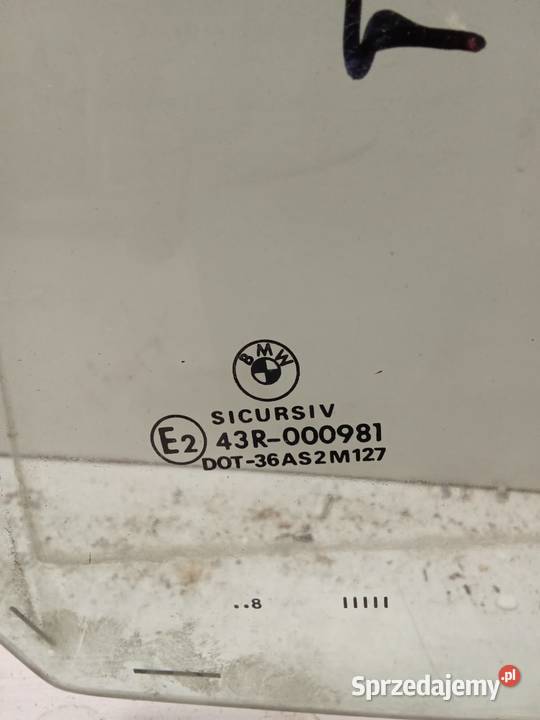 Szyba Drzwi Lewa Tylna BMW Seria 5 E39 96 Bralin sprzedam