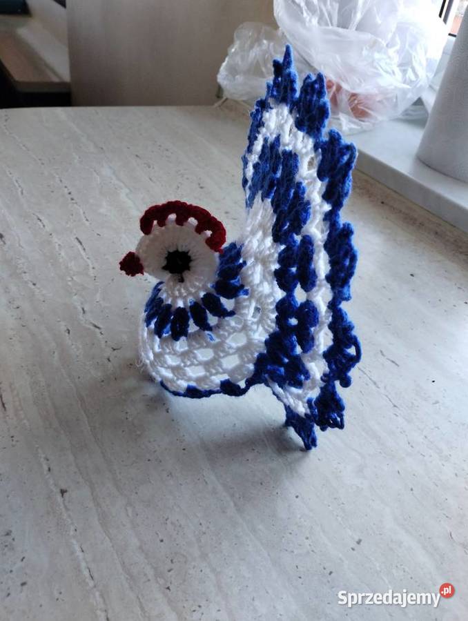 Szydełkowa kurka na Wielkanoc z kołnierzykiem sprzedam