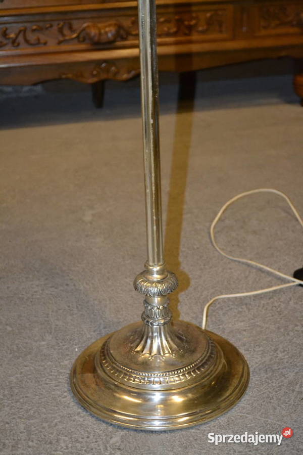 lampa stojąca secesyjna stare srebro