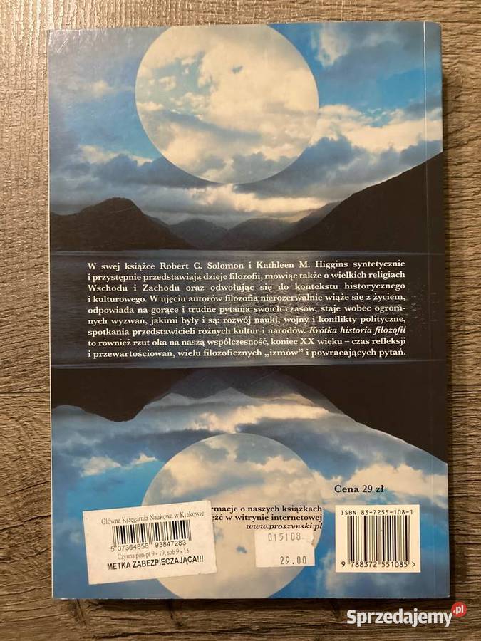 Nowa książka Krótka historia filozofii Solomon podkarpackie Nisko