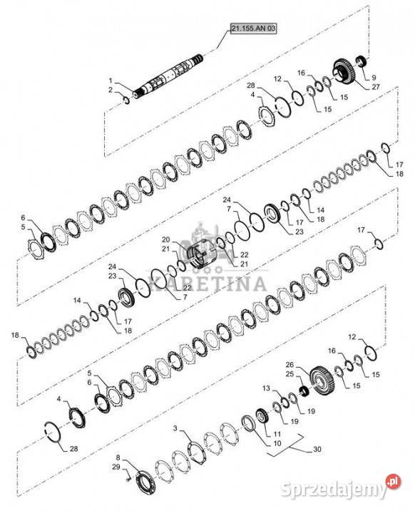 Holland T6090 Element nośny 87581464 Jastrzębniki