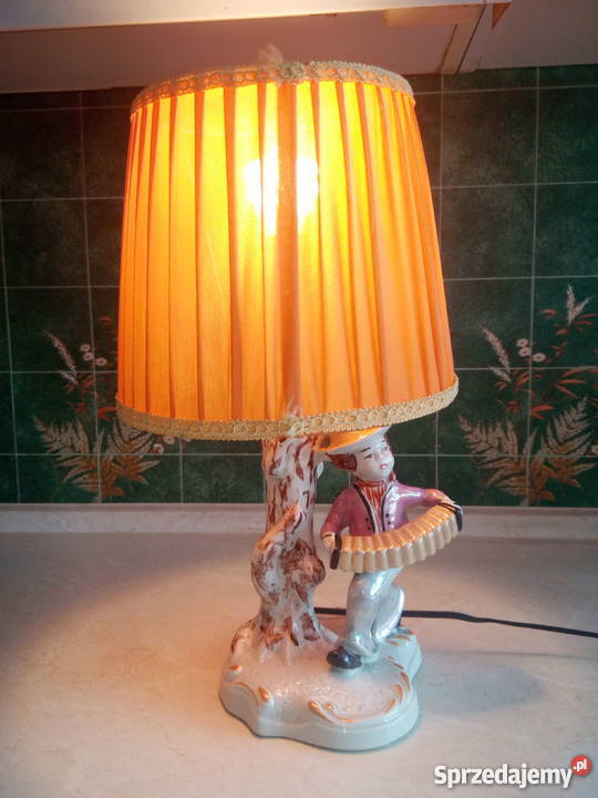 OKAZJA Lampka ceramiczna harmonista w tle drzewa