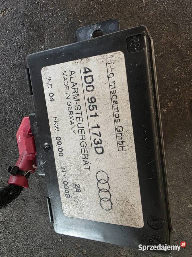 Moduł alarmu Audi A8D2 4D0951173D Rok produkcji 2001 warmińsko-mazurskie Iława