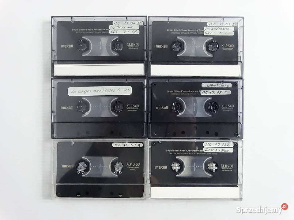 Zestaw 6 kaset MAXELL XLIIS 60 Stan Biłgoraj