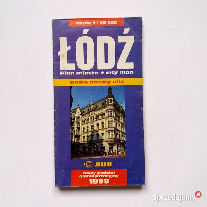 Łódź Plan Miasta Nowy Podział Administracyjny sprzedam
