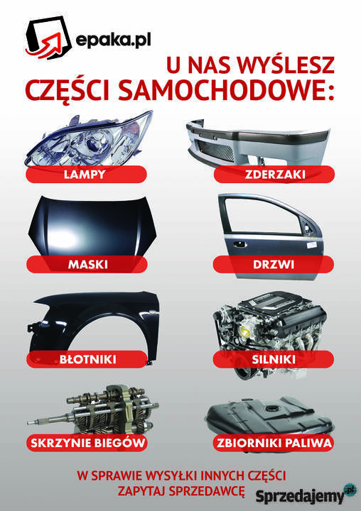 Punkt wysyłek kurierskich Paczki Listy Palety