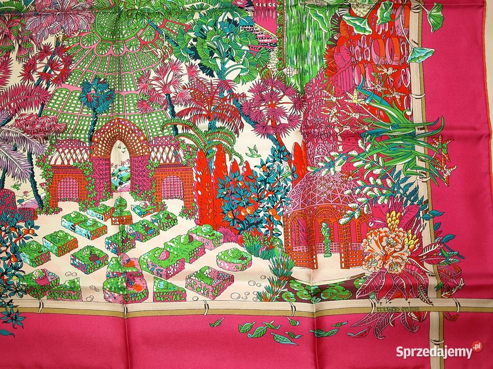 Hermes Paris Apaszka jedwabna Jardins dHiver Jedlnia-Letnisko sprzedam