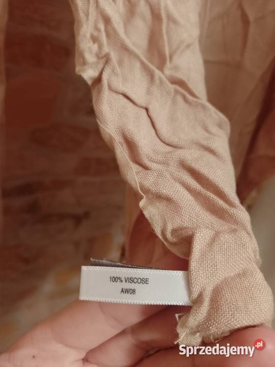 Długi indyjski Bogato zdobiony cekinami szal Kraków