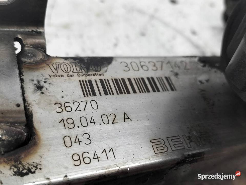 CHŁODNICA SPALIN 30637142 24 D Volvo S60 I
