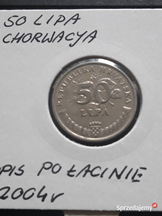 50 Lipa Chorwacja 2004 rŁaciński opis Numizmatyka Konin sprzedam