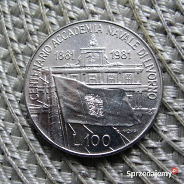 Włochy 100 Lirów 1981r Akademia Morska wielkopolskie Kalisz