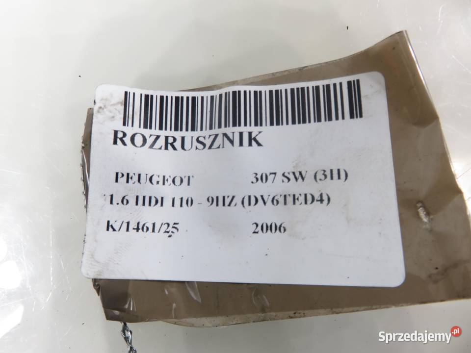 ROZRUSZNIK PEUGEOT 307 SW 16 HDI 110 9HZ