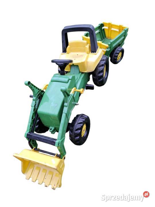 Traktorek z przyczepką zabawkq 255 lat Sława