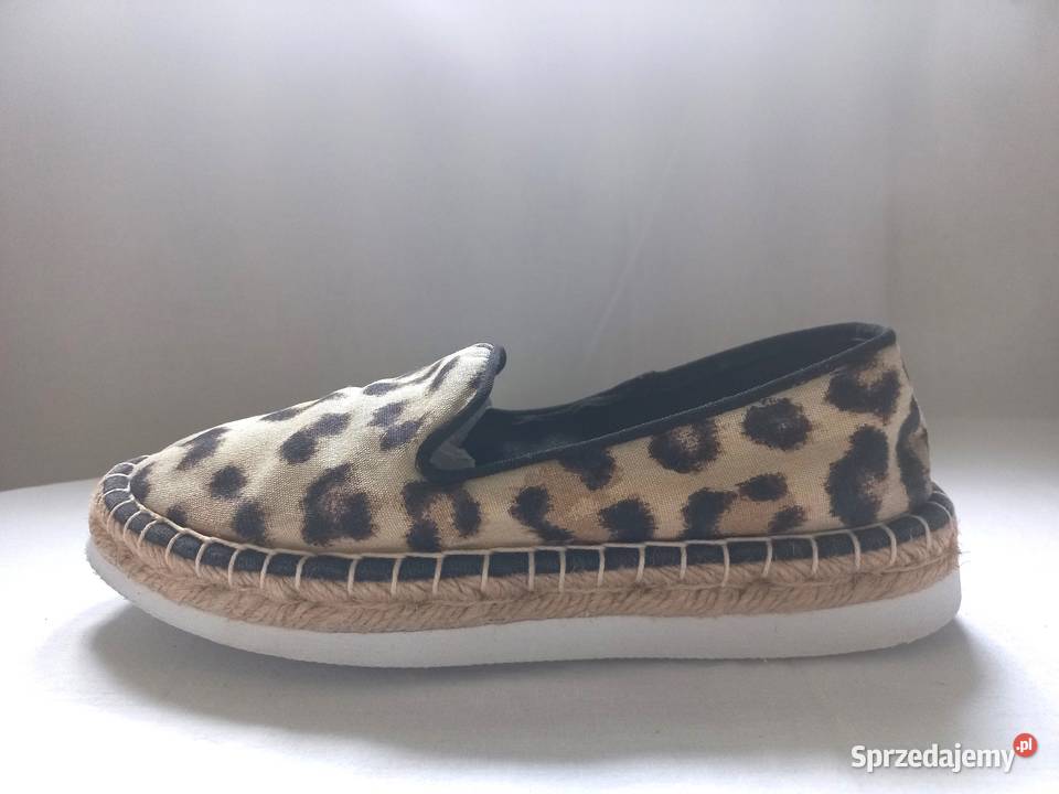 Espadryle damskie Panterka brąz r 37 HM Divided Balerinki Białystok