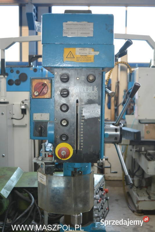 Wiertarka kolumnowa PK 203 stan techniczny łódzkie Głowno