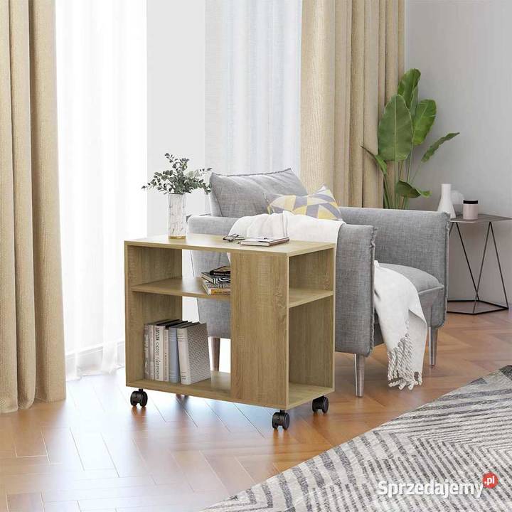 vidaXL Stolik boczny dąb sonoma 70x35x55 mazowieckie Warszawa