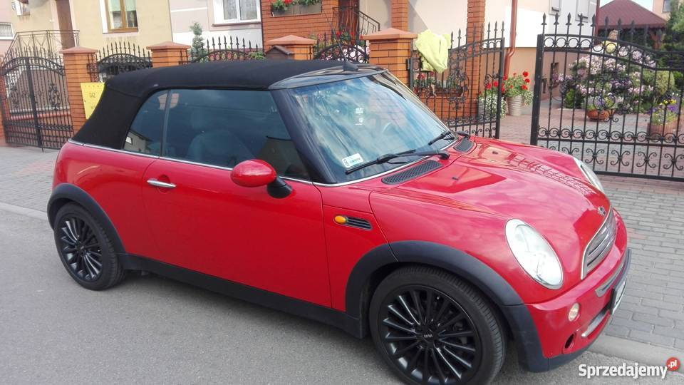 Mini Cooper 16 116 Cabrio czerwony Lubartów sprzedam
