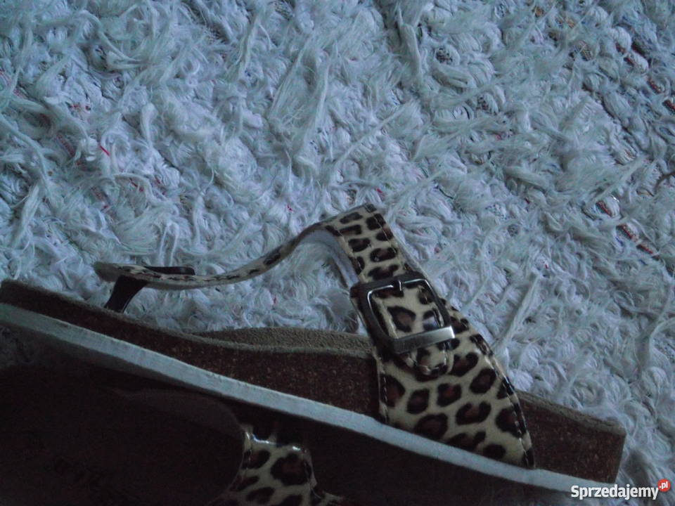 BIZZY ZDROWOTNE JAPONKI W PANTERKĘ r 36 brązowy/beżowy Piła