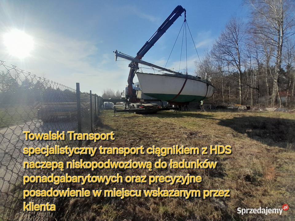 Transport HDS niskopodwoziowe ponadgabarytowy
