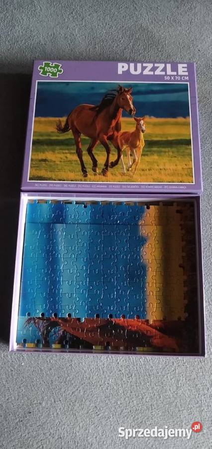 Puzzle ułożone 1000 konie Puzzle sprzedam