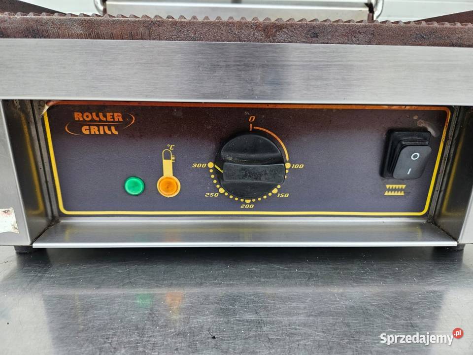 Kontakt grill elektryczny ryflowany 3 kW ROLLER Gastronomia Góra
