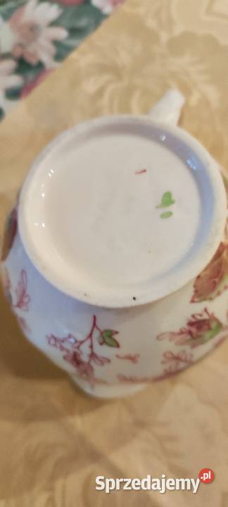 Duży mlecznik dzbanek ecru róże porcelana Anglia Porcelana i szkło Wrocław sprzedam