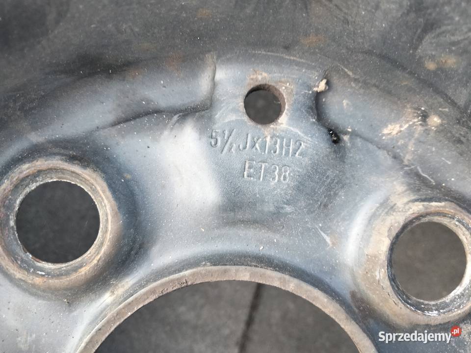 1x felga stalowa VW 13 4X100 ET38 VW Polo Golf Średnica 13" lubelskie Dęblin