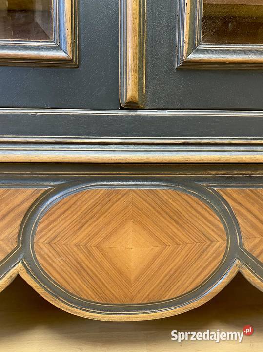 BIBLIOTEKA witryna antracyt Louis XV Francja Gdańsk sprzedam