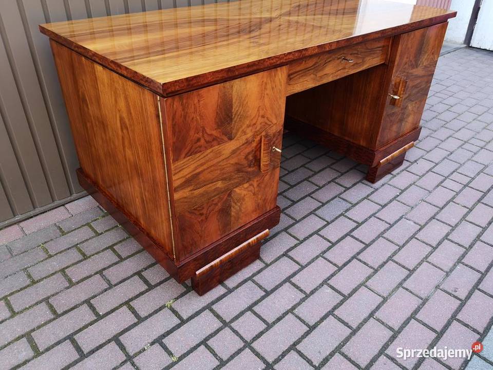 Biurko ARTDECO Orzech Politura Stare Antyk Antyki