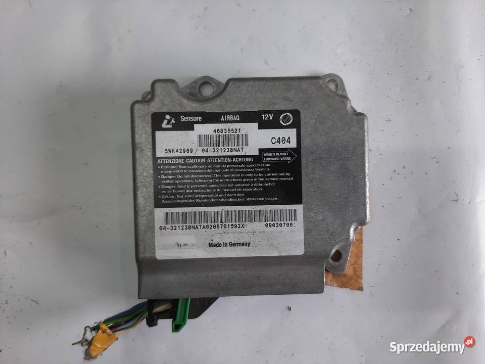 Sensor sterownik moduł poduszek Air Bag Fiat łódzkie