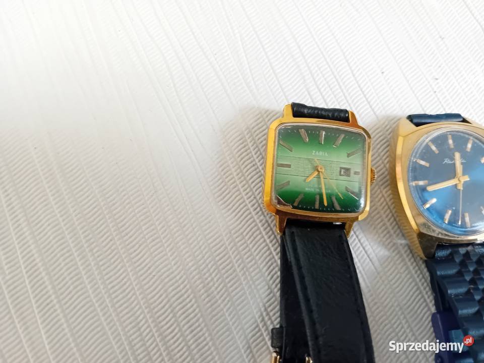 Trzy stare zegarki Rakieta Zaria i Mister Anker Giżycko