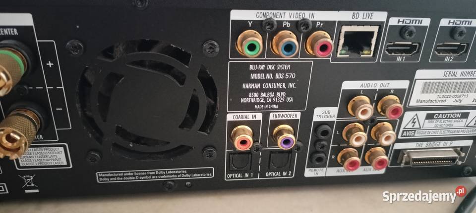 HarmanKardon BDS570 Bluray 3D Sędziszów