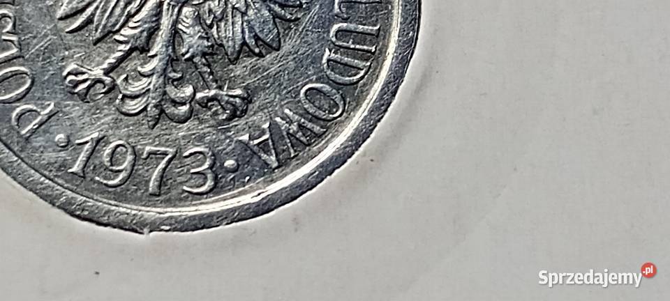 Stare monety 10 groszy 1973 bez znaku mennicy Lesko