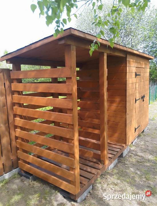 Drewutnia na drewno z pomieszczeniem Drewutnie Poznań