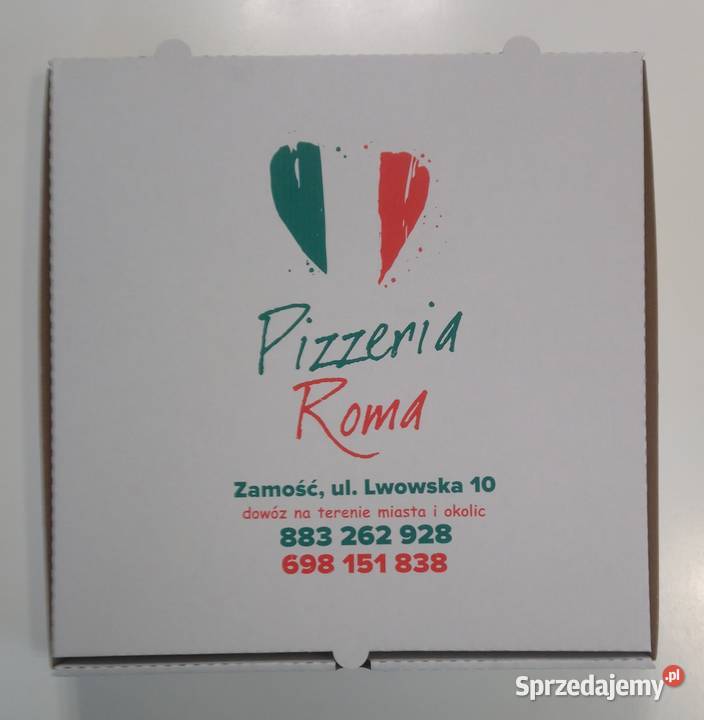 Kartony pudełka na pizzę kolorwe Lublin