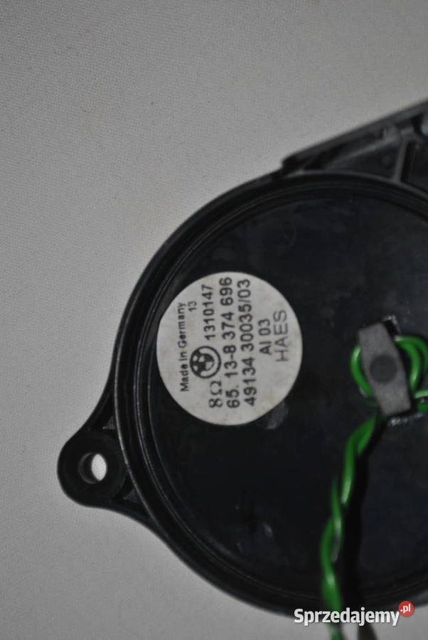 Głośnik wysokich tonów stereo w drzwi BMW E46 wyposażenie elektryczne Układ elektryczny śląskie Poręba