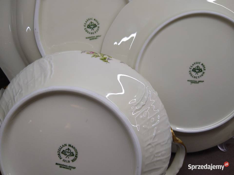 Serwis obiadowy Rosenthal Sanssouci Moosrose 12 Kalisz