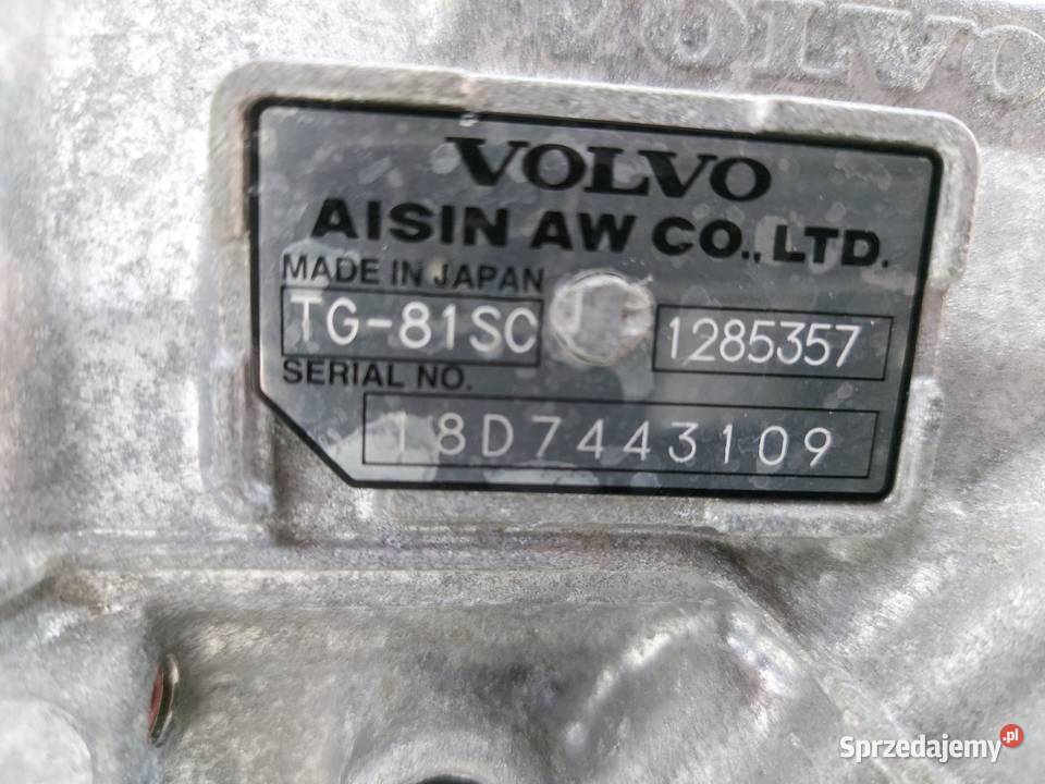 VOLVO V60 II skrzynia automatyczna TG81SC TG81SC
