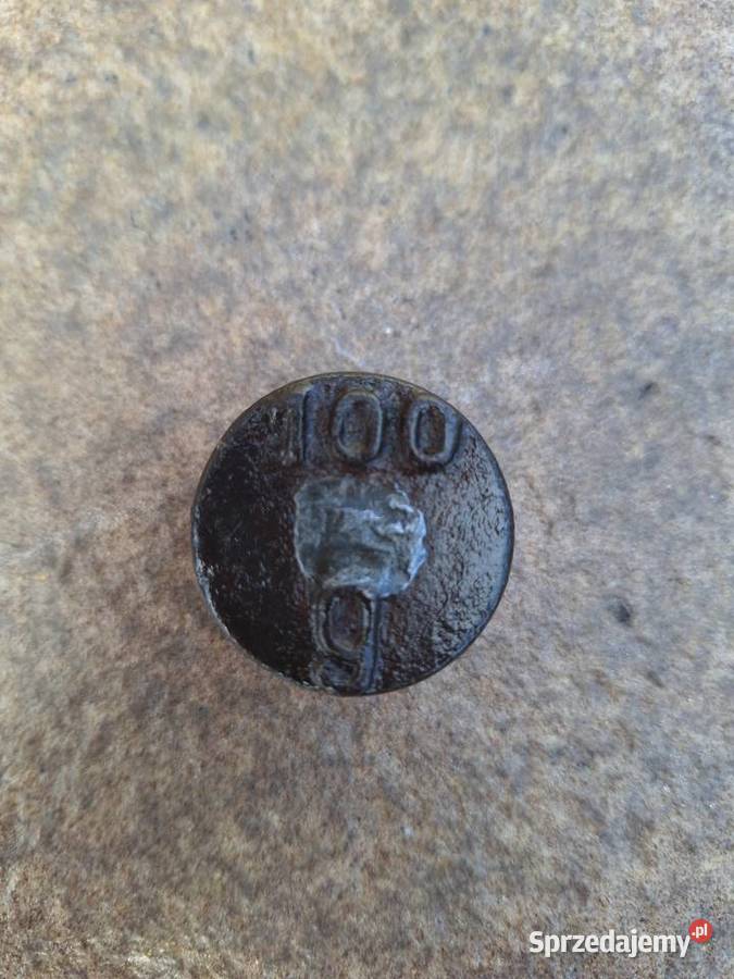 Stary odważnik do wagi ciężarek żeliwny 100 g Gdańsk