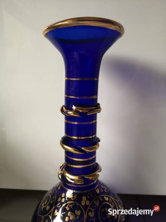 Wazon kobaltowy zdobiony kujawsko-pomorskie Toruń