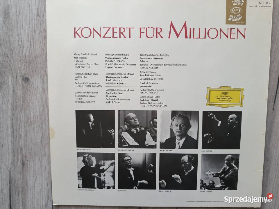Album winylowy z serii Koncert Milionów z Płyty i kasety Wronki