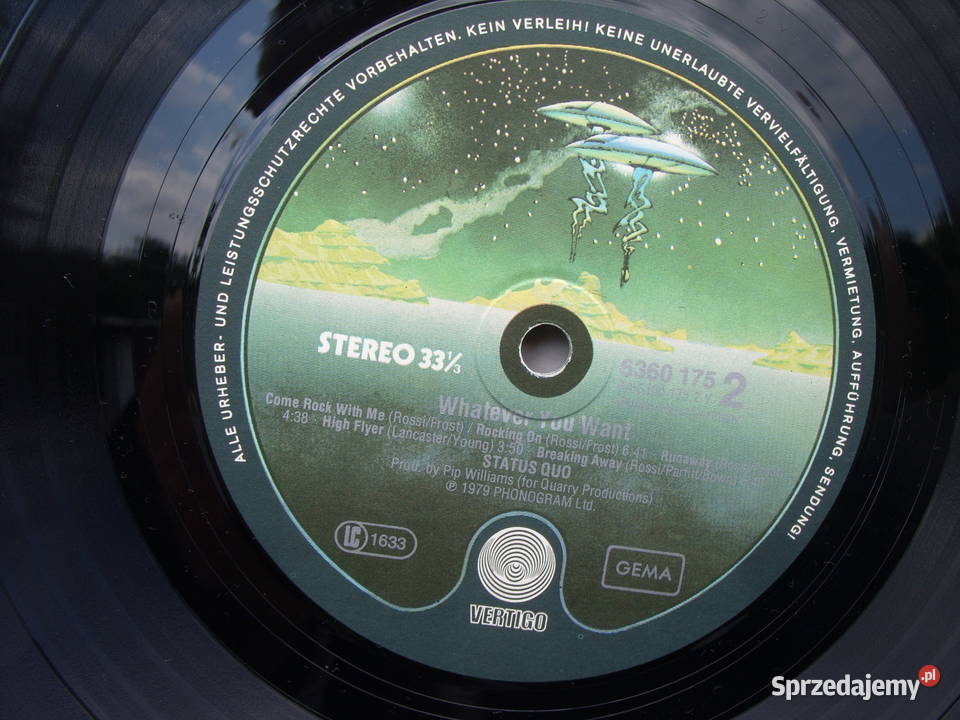 Winyl LP STATUS QUOWHATEVER YOU 1979 płyta winylowa Wołów