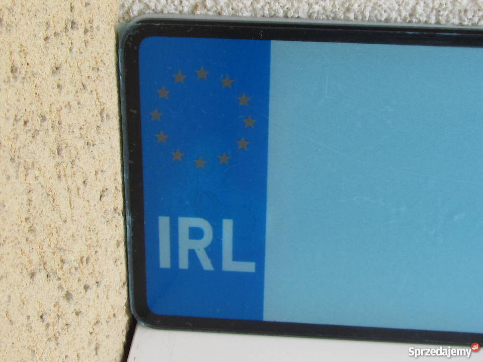 Tablica rejestracyjna irlandzka plastykowa nowa warmińsko-mazurskie Olecko