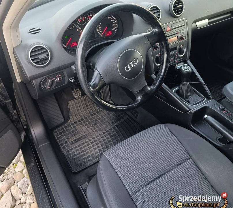 Zadbane Audi A3 8P 16 MPI LPG czarny Czarnocin