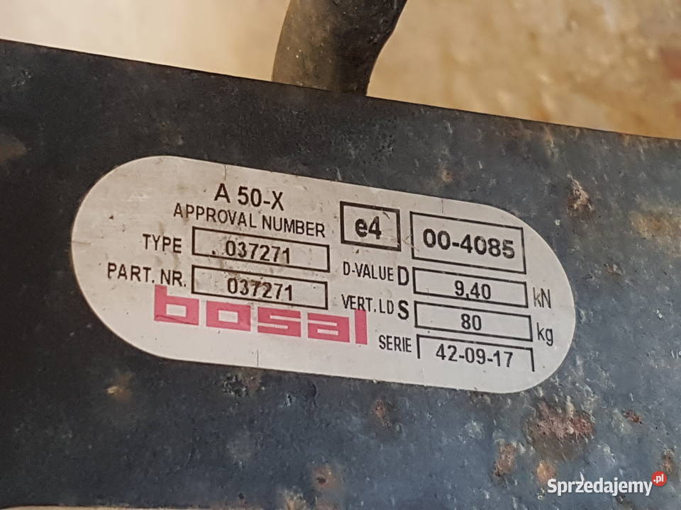 VW CADDY 2K0 2006 2008 HAK HOLOWNICZY BOSAL Pozostałe Turkowice